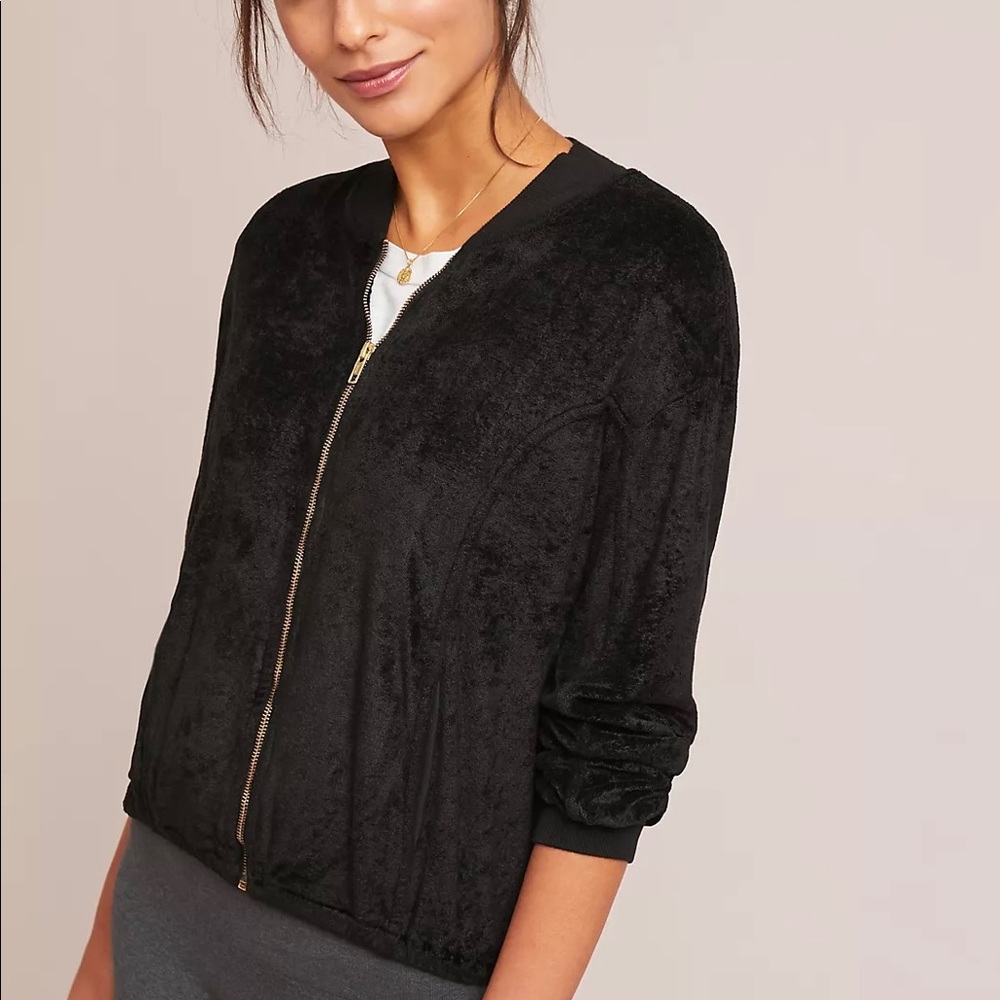 Michael Stars Vali Velvet Bomber Jacket